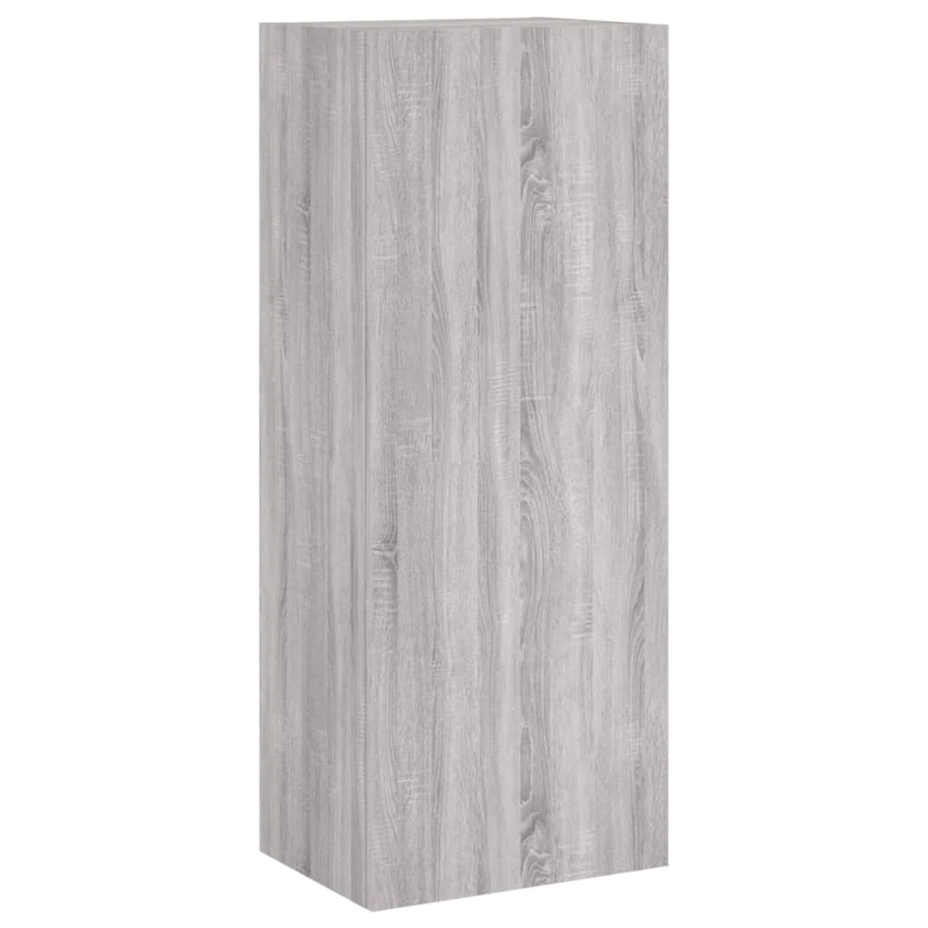 Mobile TV multimediale scaffale TV credenza TV sala da pranzo soggiorno camera da letto 4 pezzi legno ingegnerizzato Sonoma grigio 02_0029247