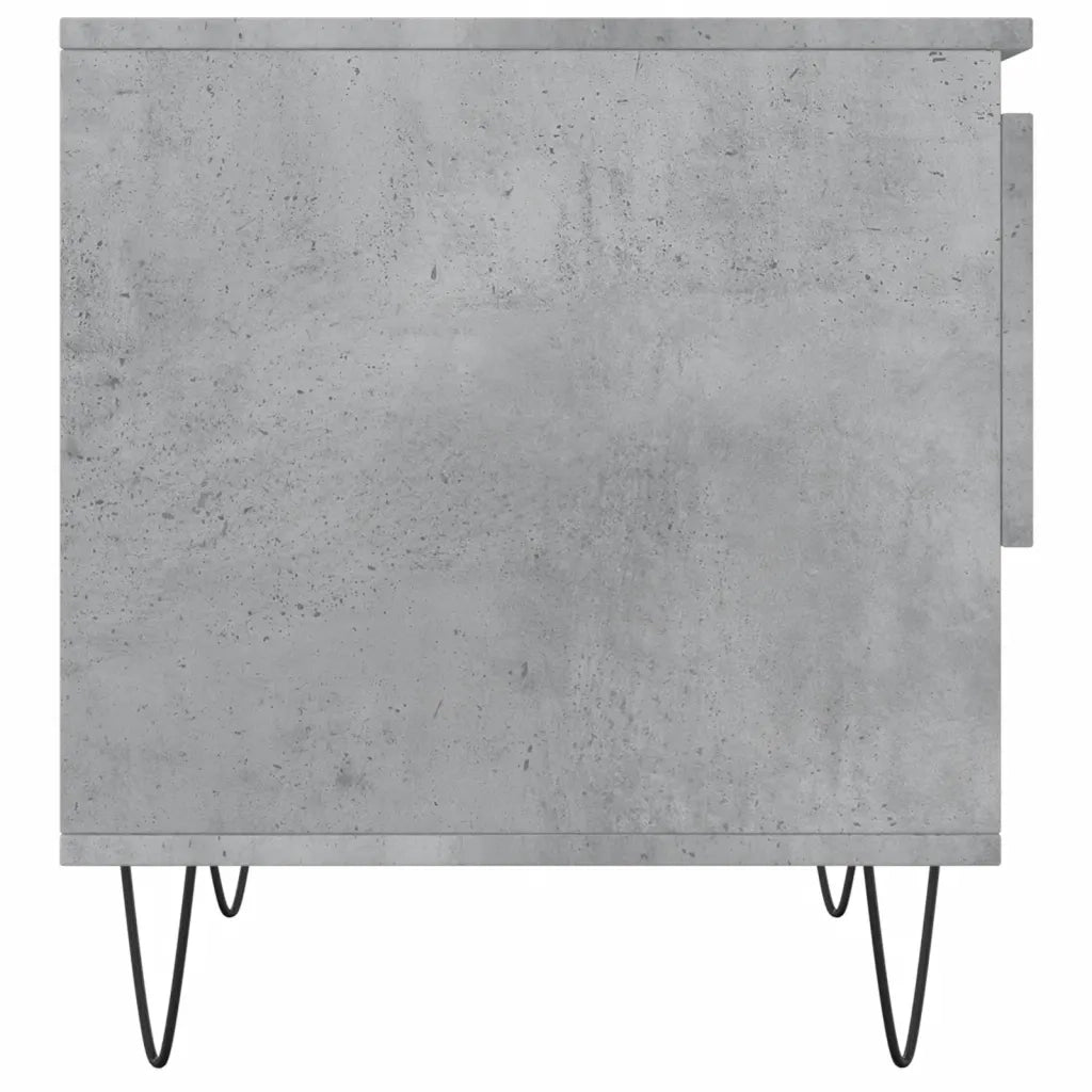 2 pz Tavolini salotto | Tavolino da caff¨¨ | Tavolino da Soggiorno Grigio Cemento 50x46x50 Legno Multistrato