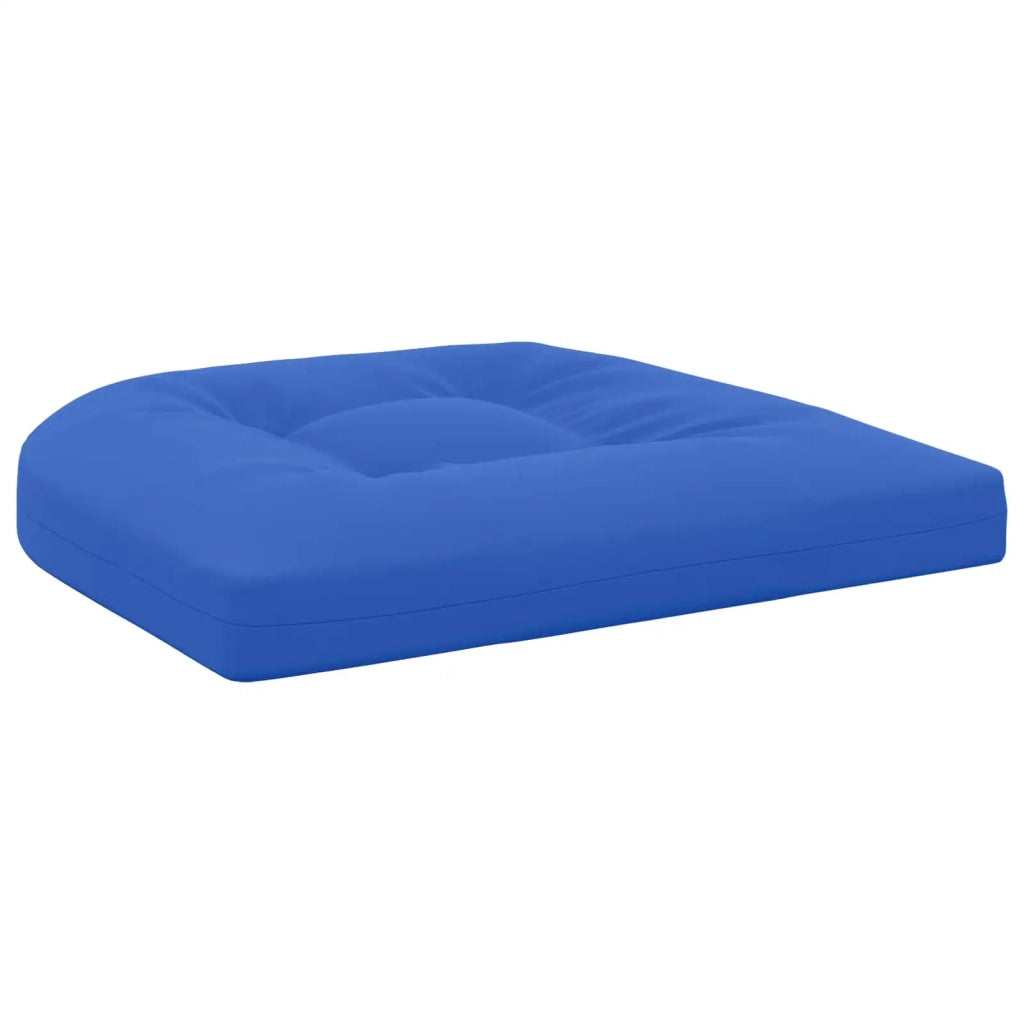 Cuscini per Sedia in 4 Pezzi 4 pz 100% Poliestere Blu Reale 945326
