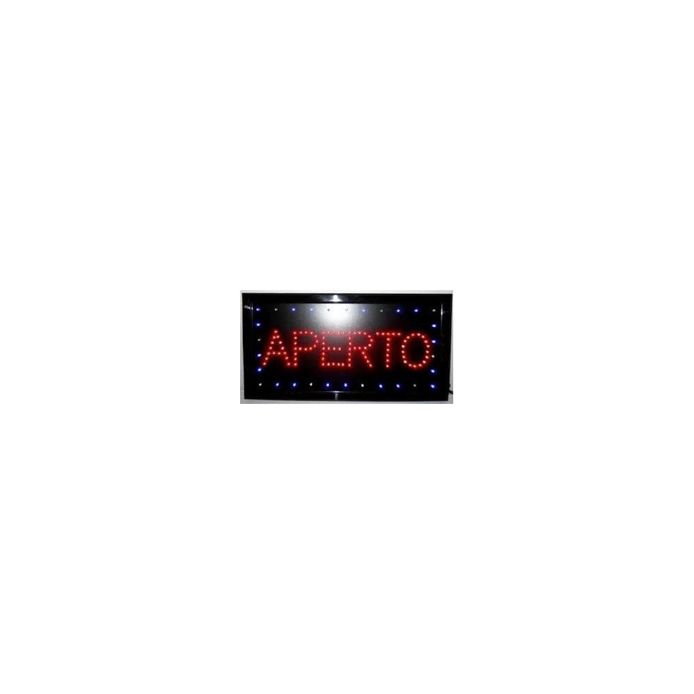 Trade Shop - Insegna Luminosa Insegne Luminose A Led Con Scritta Aperto Per Locali Commercial -