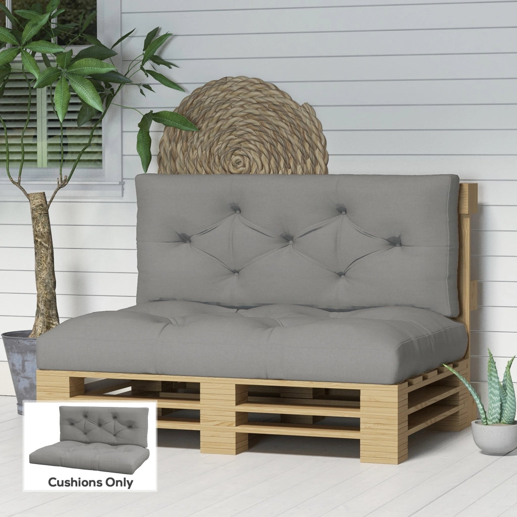 Cuscino per seduta ¨C zephmum ¨C Grigio 120x80x12 cm