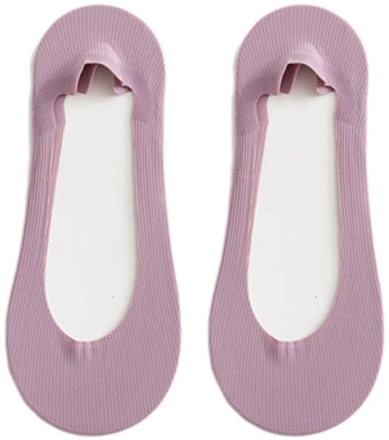 5 paia di calze di comfort in silicone Ice Silk senza vista - calze adatte per estate - calze in cotone leggere Ice Silk con antiscivolo in silicone - calze respiranti - calze ultra basse - calze di supporto invisibili - calze con tacchi alti