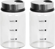 Set di scuotitori per sale e pepe in vetro - 150ml - Scuotitori in vetro per spezie