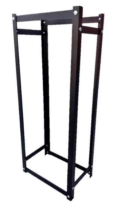 Portalegna per Camino da Interno o Esterno 40x25x99,5 cm in Acciaio King Nero