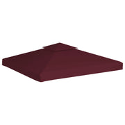 Copertura Superiore per Gazebo a 2 Strati 310g/m2 3x3m Bordeaux CFW3617834