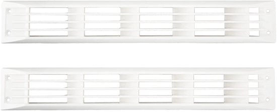 Copertura per griglia rettangolare di ventilazione - 2 pezzi - ABS anti UV - 450x70mm - per caravan/RV/marino - materiali di alta qualità - rete