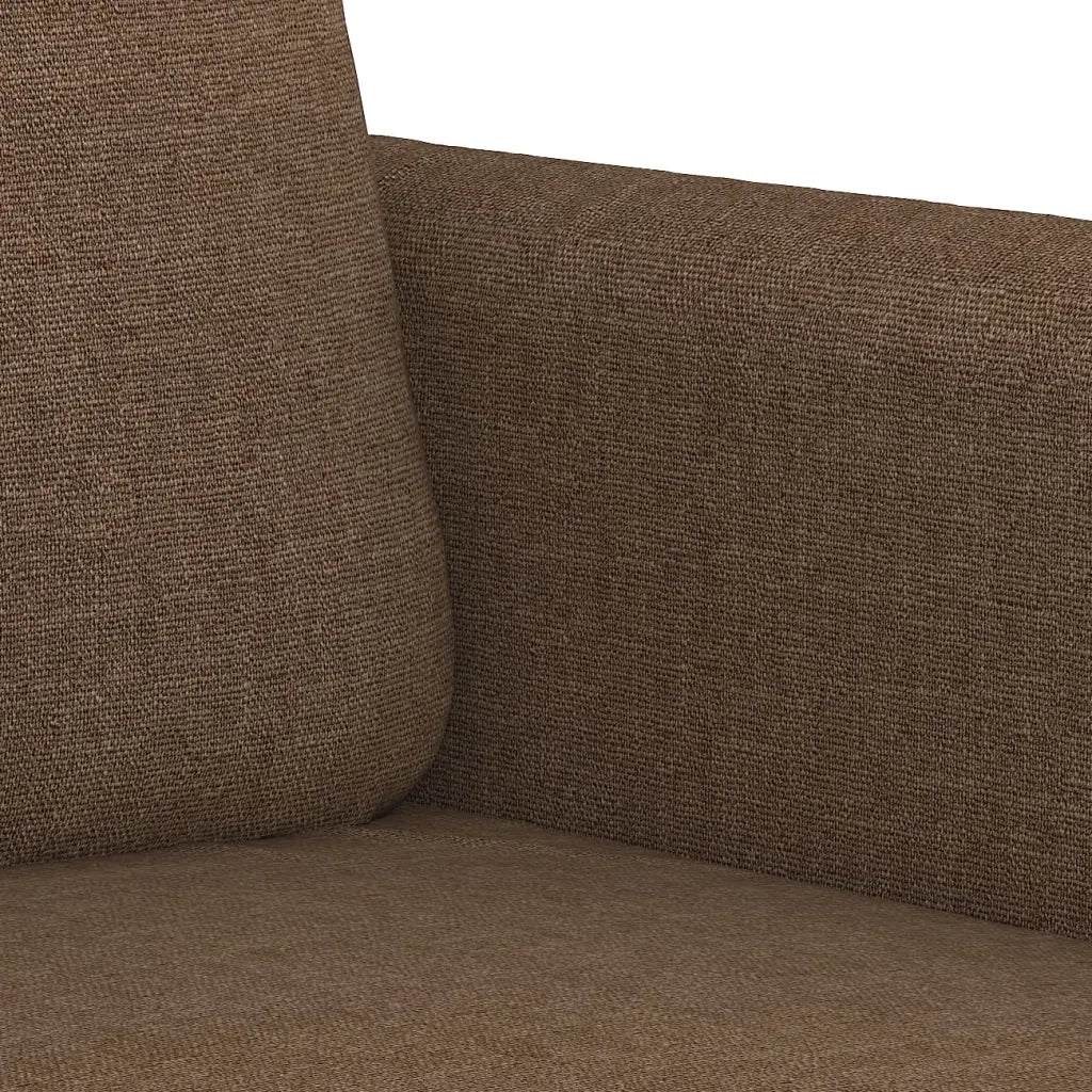 Set di Divani 2 pz con Cuscini Marrone in Tessuto 3202089