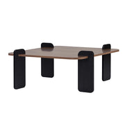 Tavolino in legno "Marais" - 90 x 90 x 35 cm - Marrone