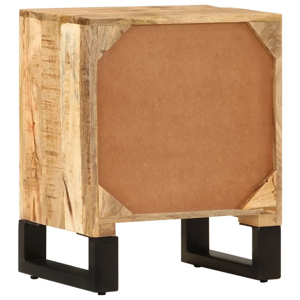Comodino 40x30x50 cm in Legno Massello di Mango cod mxl 63958