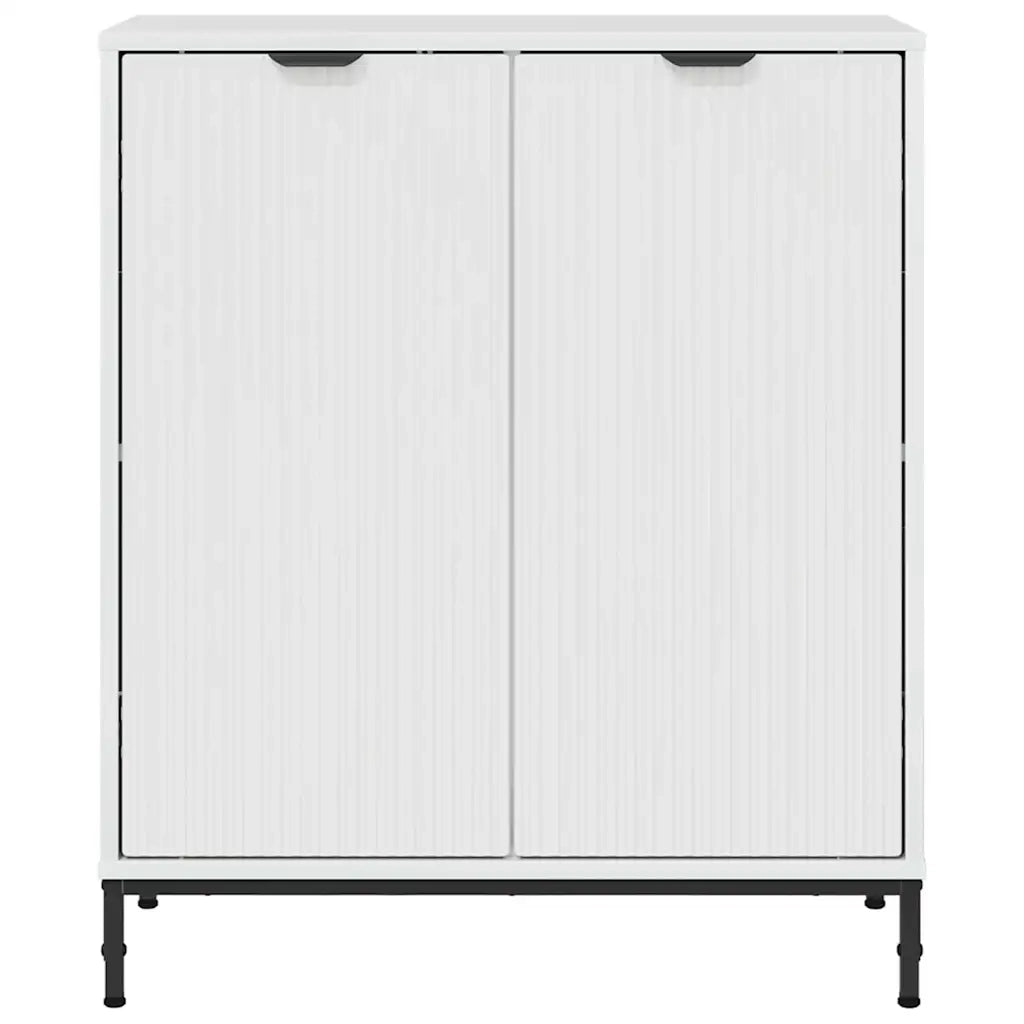 Credenza-Buffet-Armadio da cucina Bianco lucido 69.5 x 33 x 82 cm Legno multistrato