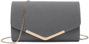 Clutch elegante con cinturino per matrimoni, feste e gala
