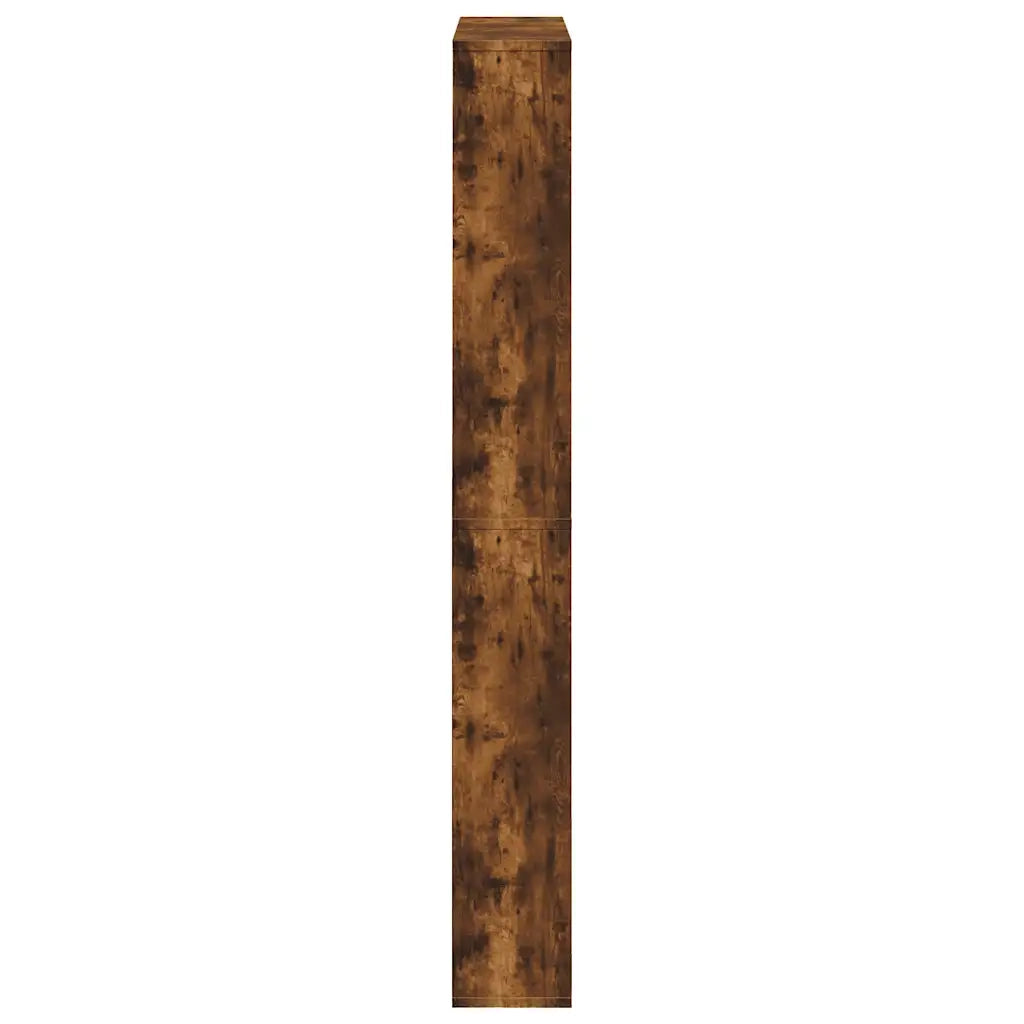 Scarpiera con Specchio a 4 Livelli Rovere Fumo 63x17x134 cm 3228277