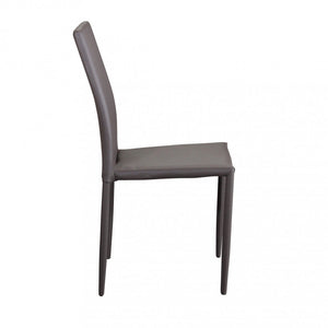 Sedia Cammie 41x50x91 h cm in Similpelle Marrone