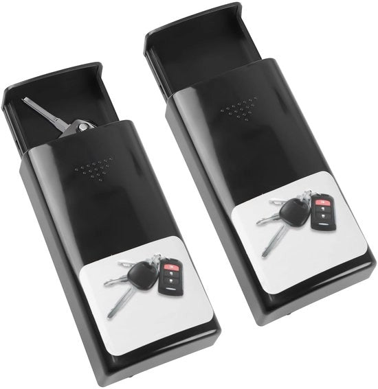 2-pack cassetto chiave magnetico, cassetto chiave impermeabile, cassetto chiave per esterni, piccolo cassetto chiave per chiavi e monete
