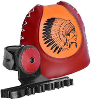 Supporto per frecce antiscivolo - Piastra per frecce - Materiale in pelle - Per recurvo/arcobaleno - Leggero - 6 frecce - Supporto per frecce