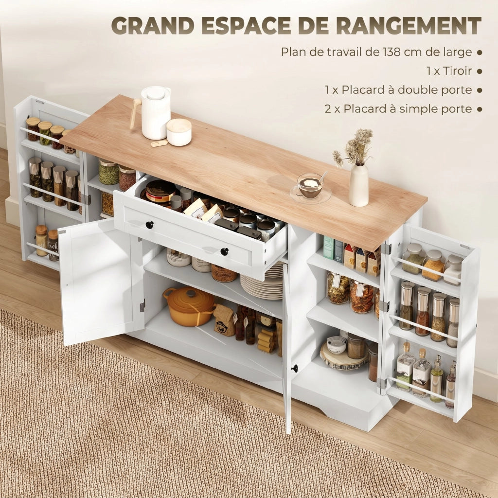 Credenza ¨C zephmum ¨C bianco 138x40x83,5