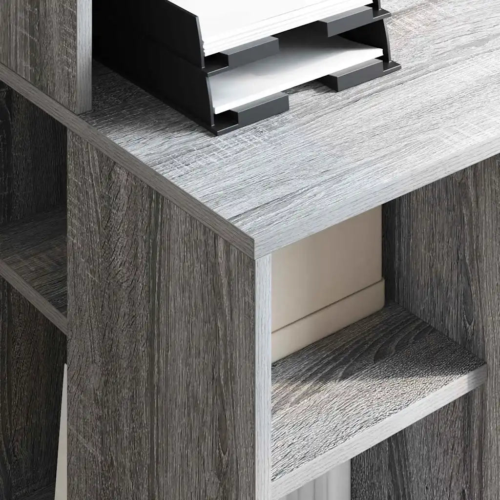 Scrivania Grigio Sonoma 90 x 48 x 101,5 cm Legno multistrato 869527