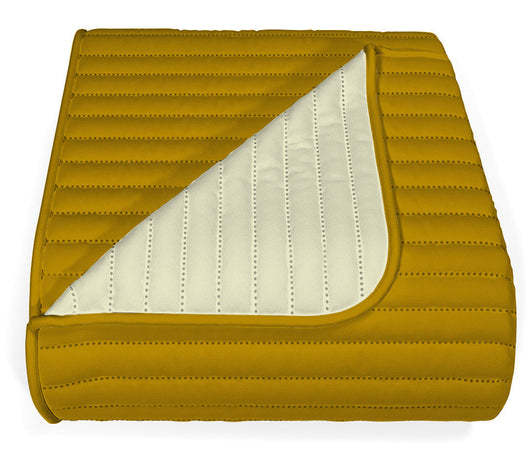 Trapuntino Doubleface Matrimoniale 100gr Senape/Crema