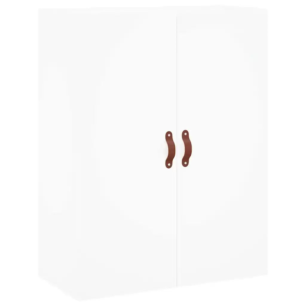 Credenza-Buffet-Armadio da cucina Bianca 69,5x34x180 cm in Legno Multistrato 671746