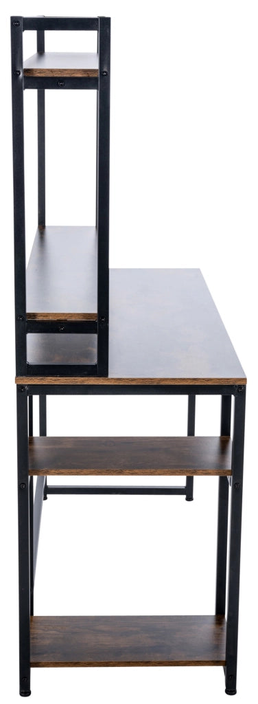 Scrivania Billings nero/marrone