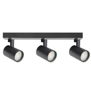 Plafoniera/Applique Lynx nera 3 spot GU10 Polux 328700