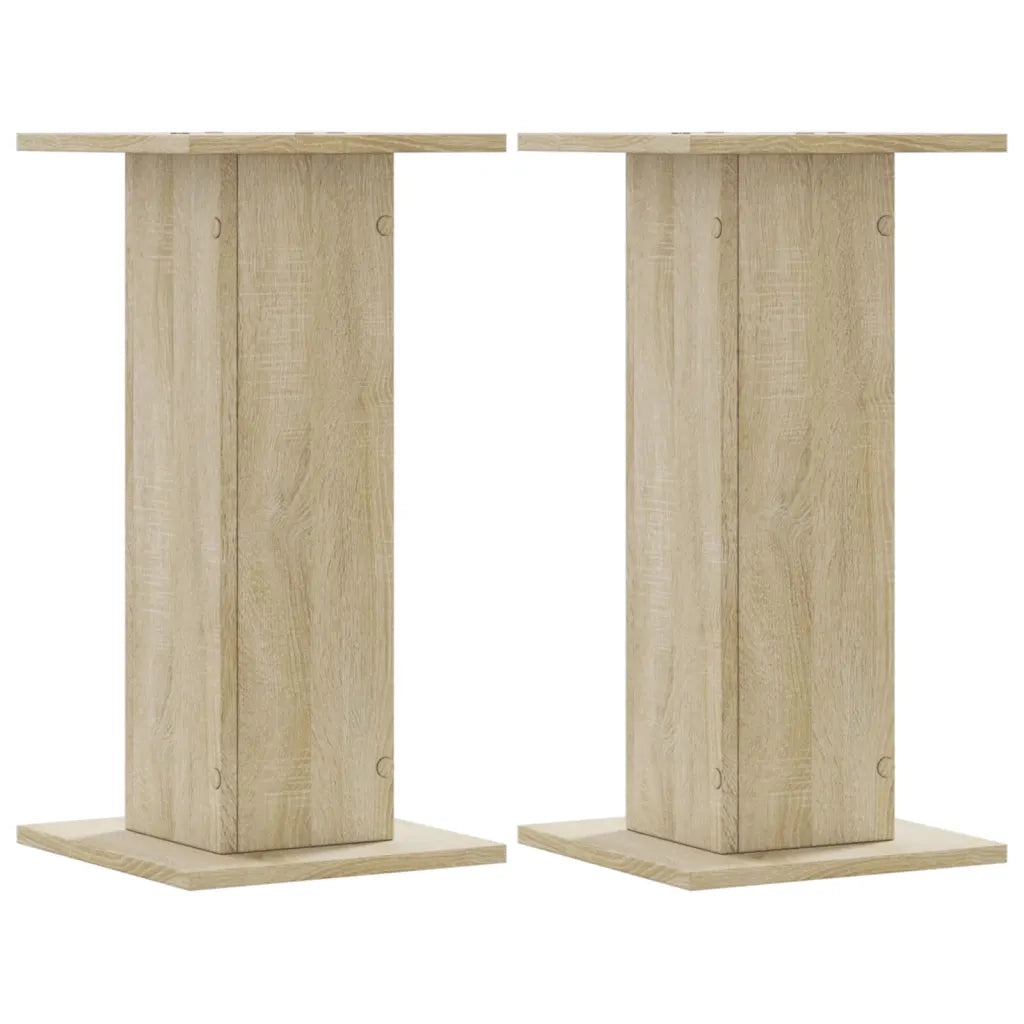 vidaXL Supporti per Piante 2 pz Rovere Sonoma 30x30x60cm in Truciolato
