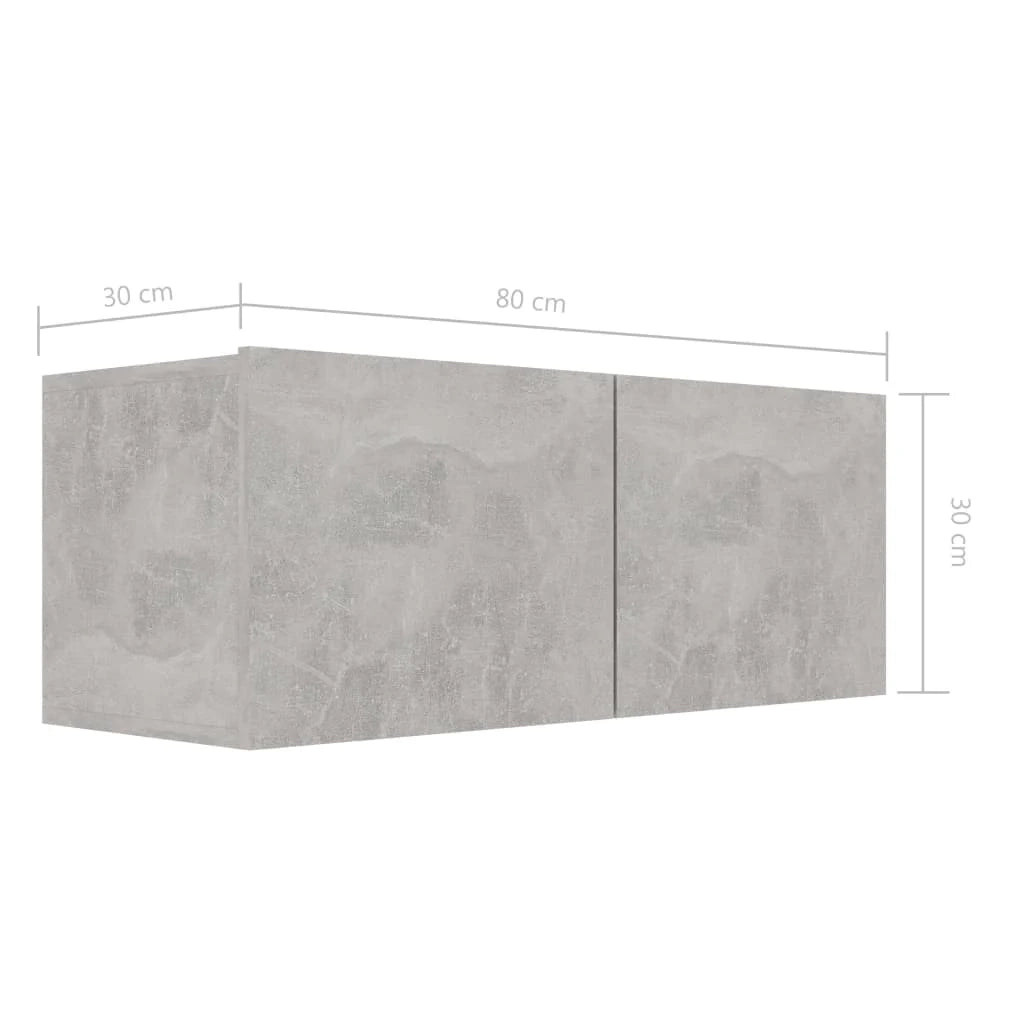 Set di mobili da 8 pezzi tra cui armadio credenza mobile TV televisore per soggiorno camera da letto salotto legno ingegnerizzato grigio 02_0025255