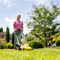 KARCHER Rasaerba a batteria LMO 3-18 - Piattaforma batteria: Piattaforma Battery Power+ 18 V  - Larghezza di taglio: 34 cm - Altezza di taglio: 25  60 mm