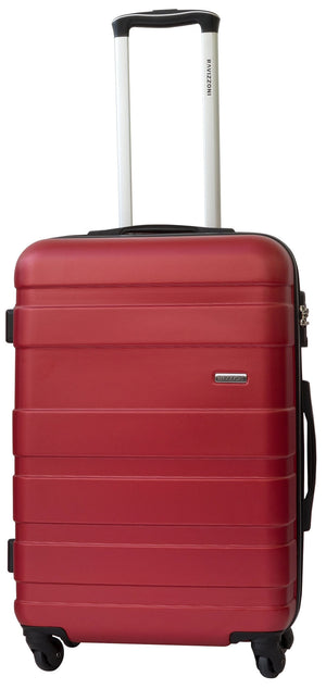 Set 3 Valigie Trolley Rigide in ABS 4 Ruote TSA Ravizzoni Caronte Rosso