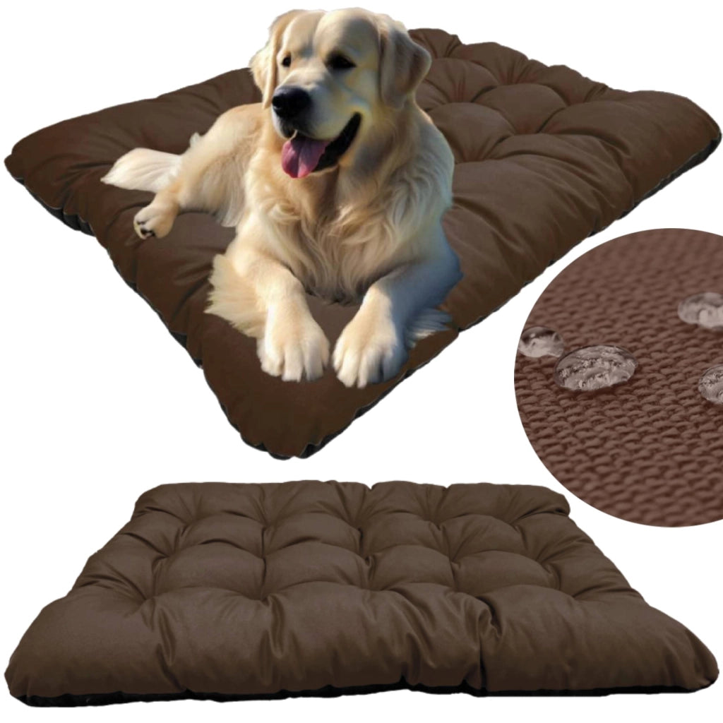 AIO FACTORY 120x80 cm PRESTIGE Cuccia per cani impermeabile personalizzabile Marrone