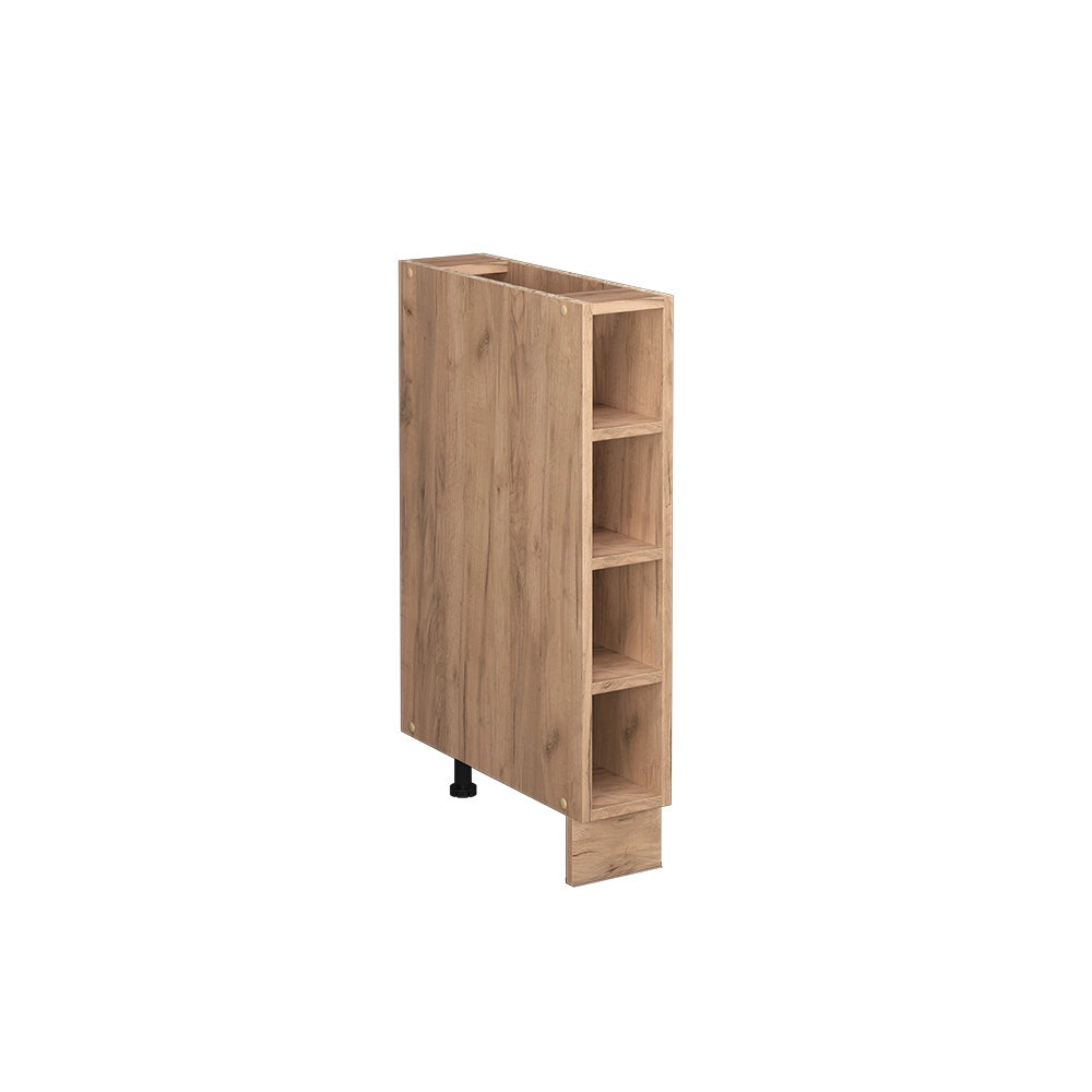 Vicco Scaffale da cucina Quercia dorata 15 cm senza piano di lavoro