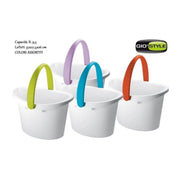 Secchio Pulizia Casa Love Ovale Bianco con Manici Colorati Gio'Style 4 Colori