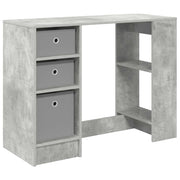 Scrivania | Tavolo da Ufficio Grigio cemento 100 x 40 x 75 cm Legno multistrato
