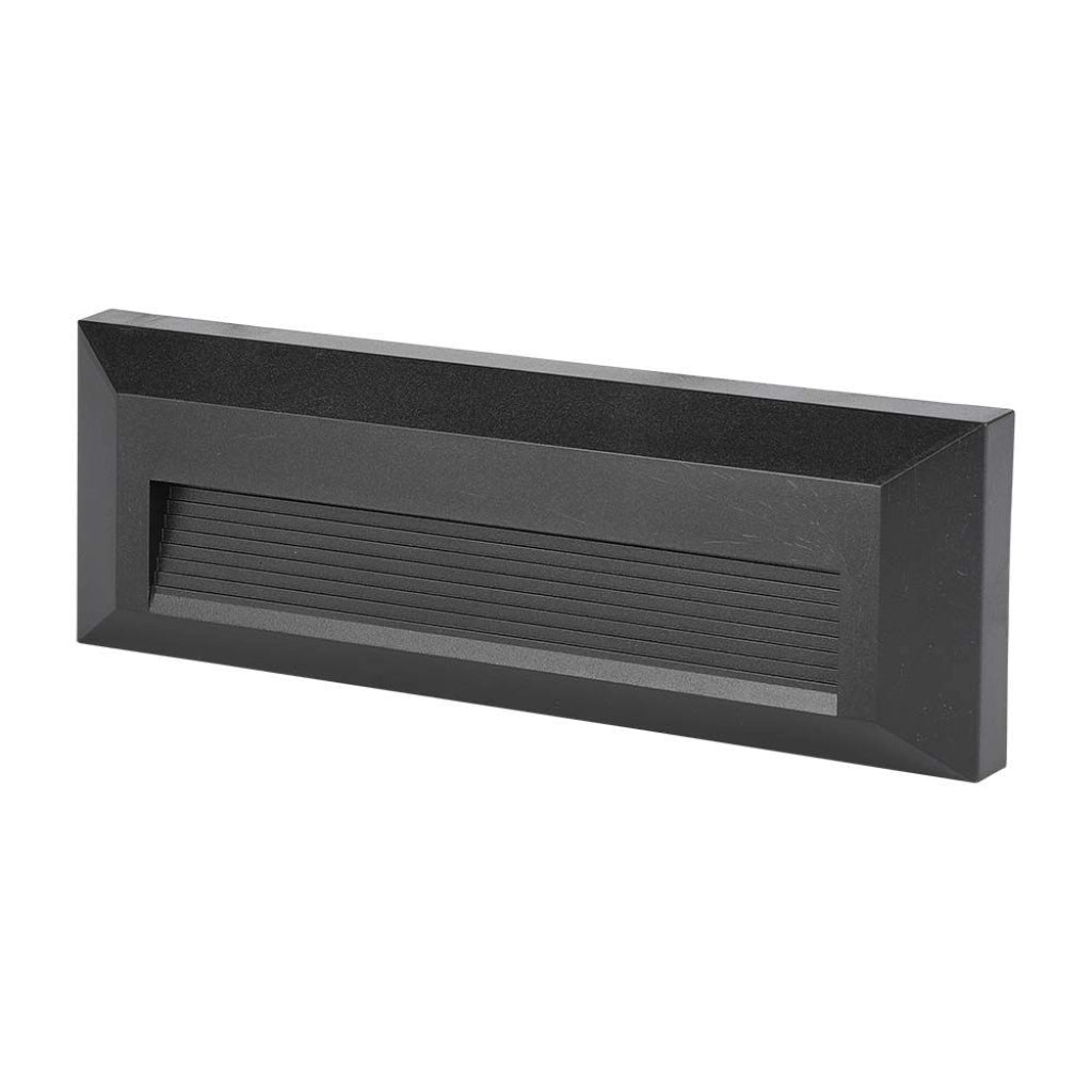 Faretto led 3W segnapasso a incasso Step Light Black Body Round Oquectangular 4000K