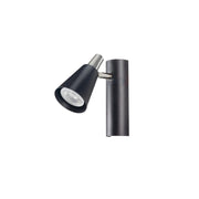Faretto parete/soffitto Kanlux Sempra 1 luce nero/cromo GU10