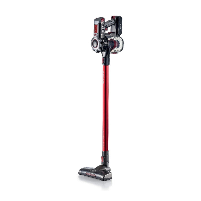 Scopa Elettrica Senza Fili - 3 Livelli di Filtrazione - Batteria Li-Ion 2200 mAh - Rosso