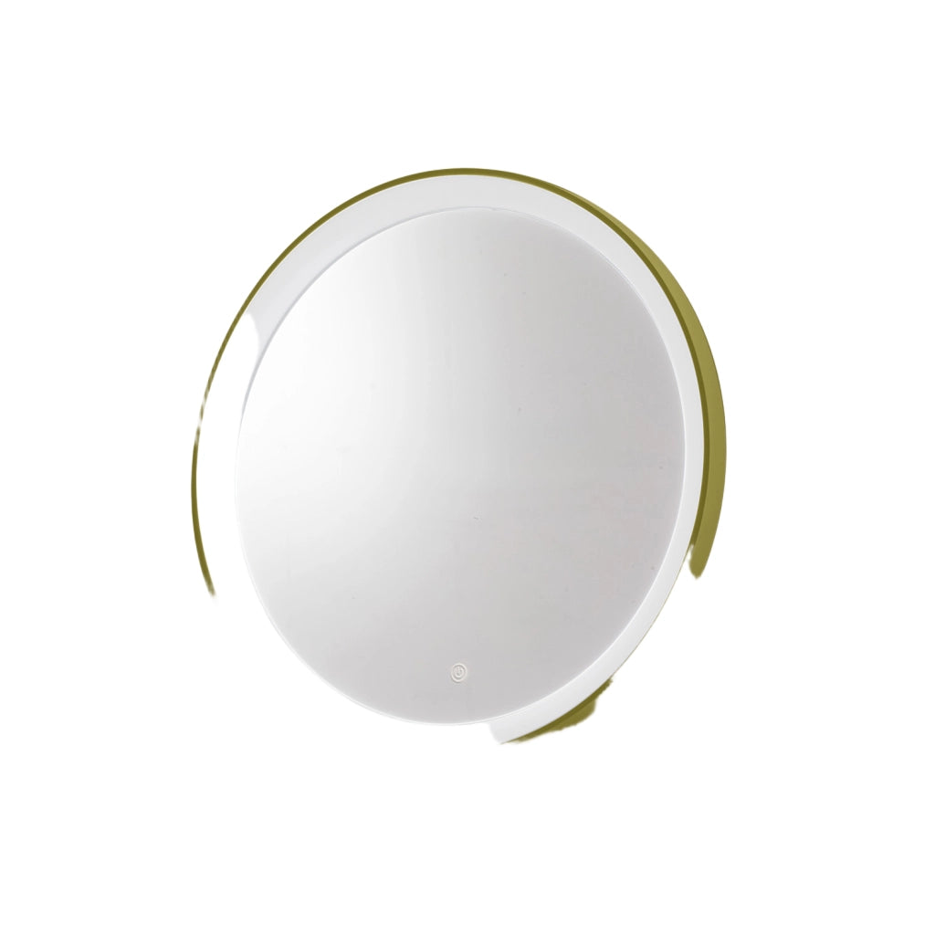 Krizia Applique Led 25W con Specchio, Antiappannamento, Dimmerabile Touch CCT 3000K-4000K, Struttura in Alluminio Verde Salvia - Gealuce