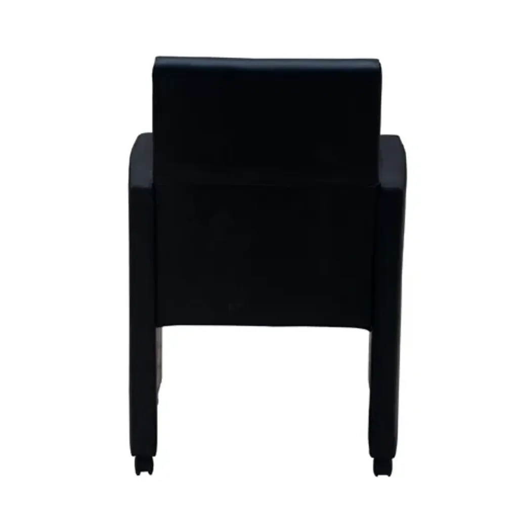 Sedie da Pranzo 2 pz Nere in Similpelle 60346
