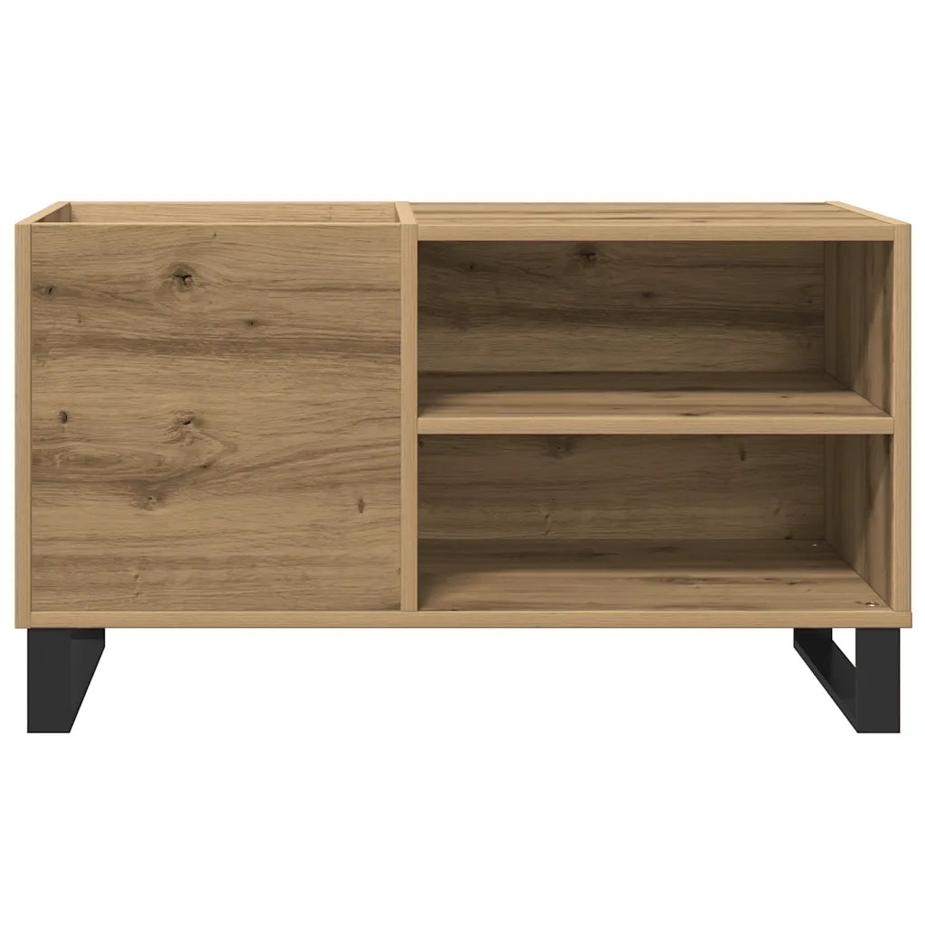 Mobile Porta Dischi Rovere Artigianale 84,5x38x48cm Multistrato 857245