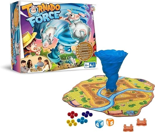 PLAY FUN BY IMC TOYS Tornado Force Gioco da Tavolo Strategico, per bambini e ragazzi dai 6 anni in su, Da 2 a 4 giocator