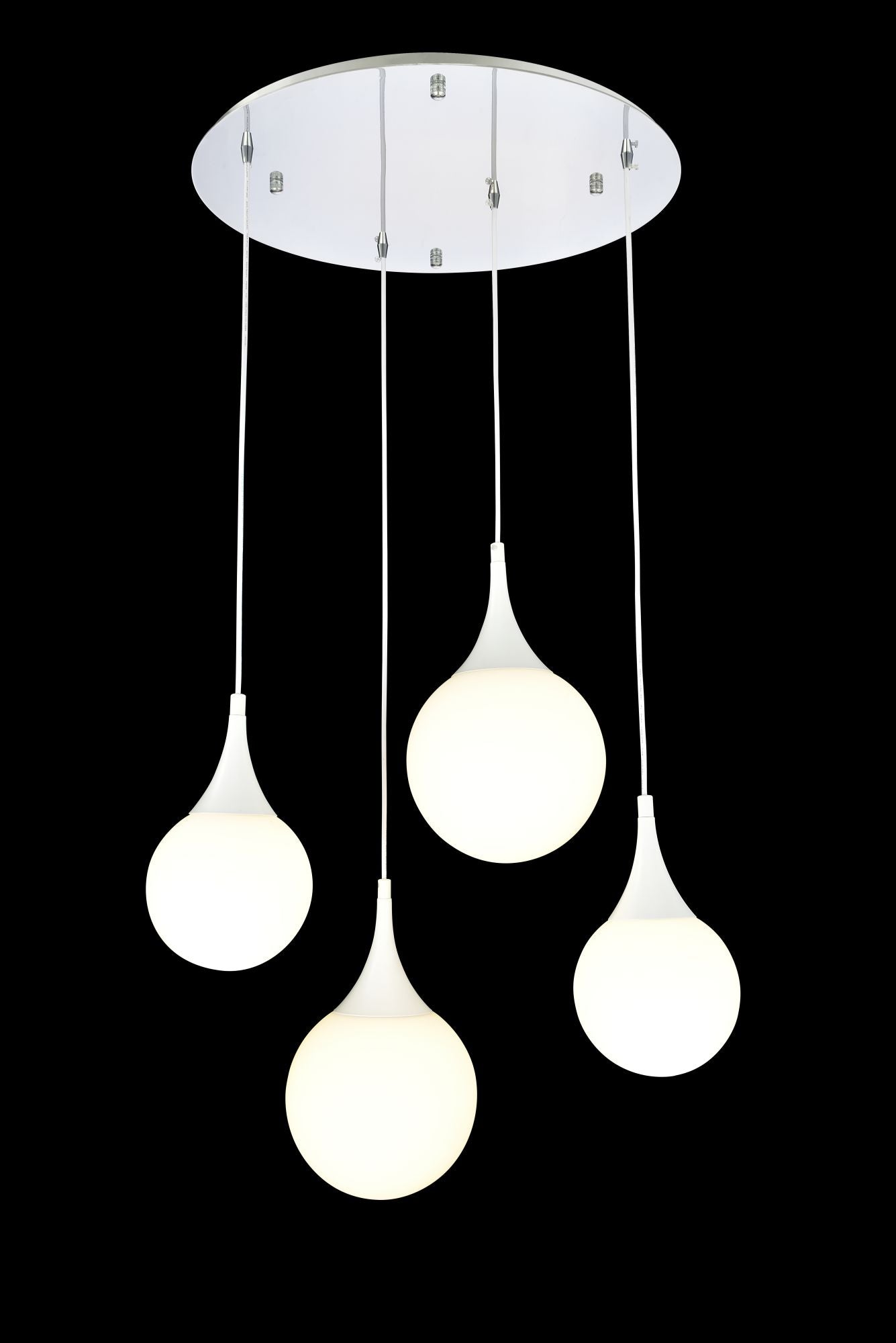 Lampada pendente Pendant in Metallo Dewdrop Bianco