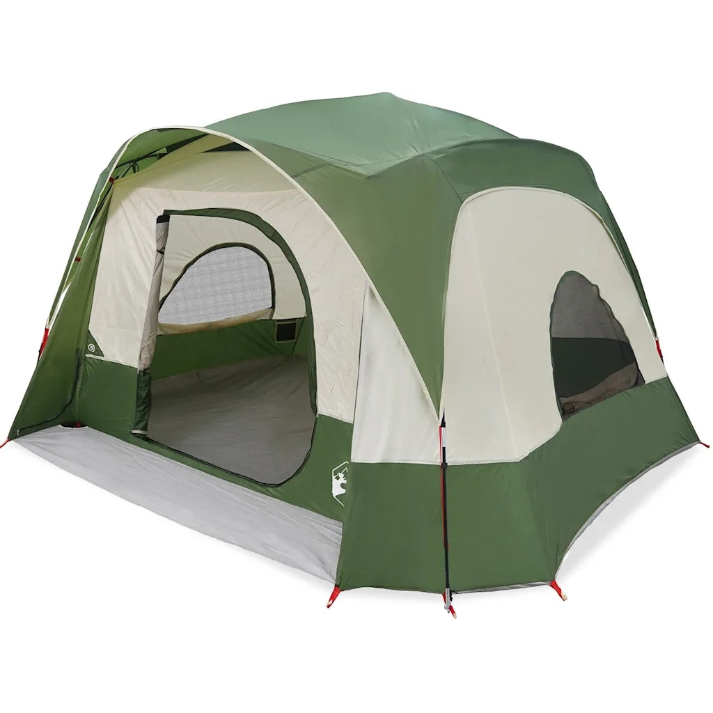 Tenda Familiare Cabina per 6 Persone-Tenda da campeggio Verde Impermeabile 205255