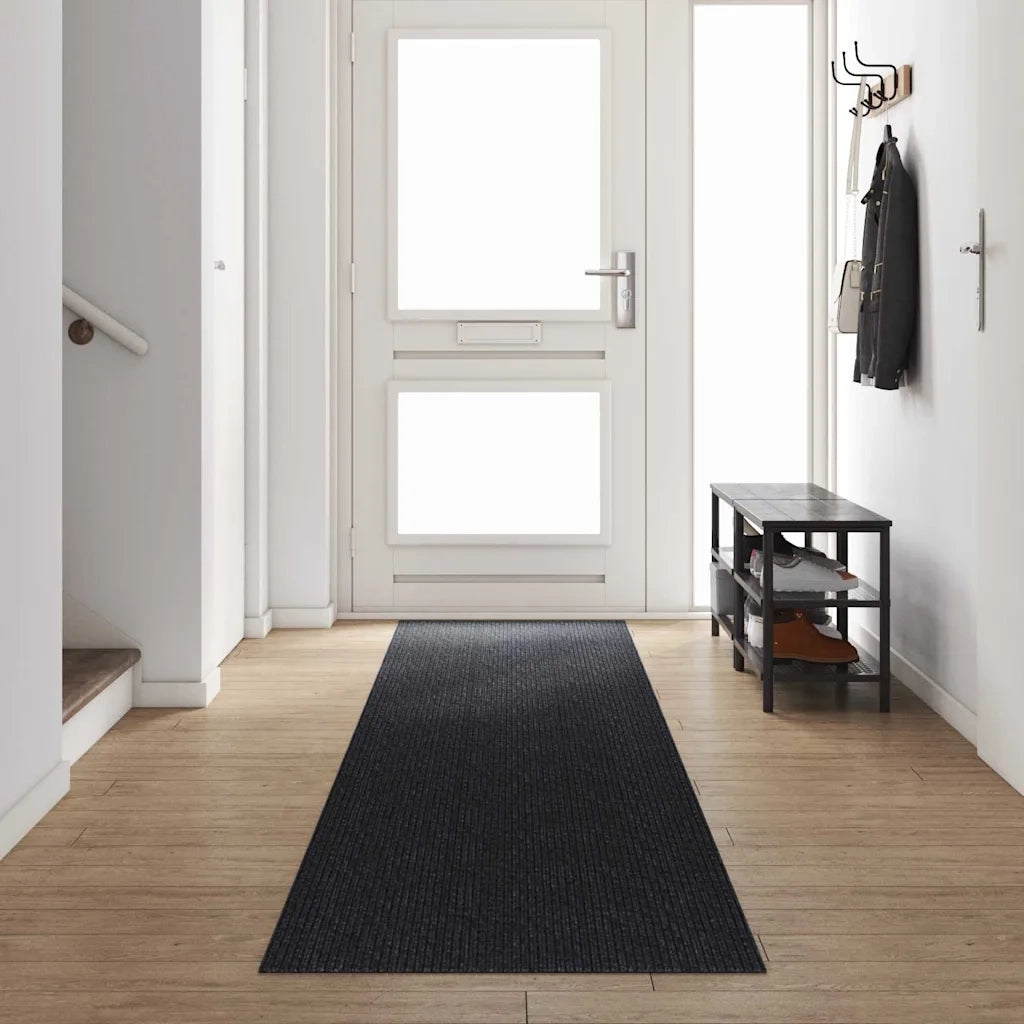 Runner in Moquette Antracite 80 x 500 cm Tessuto