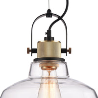 Lampada pendente Pendant in Metallo Irving Nero