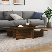 Tavolini da Salotto 2 pz Rovere Marrone in Legno Multistrato 3216160