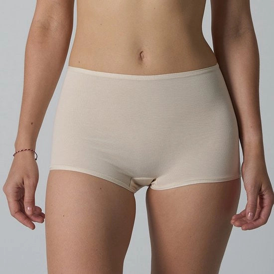 Tris di slip da donna in cotone puro, ideale per casa, yoga o come indumento di base, Bianco sbiadito - XL