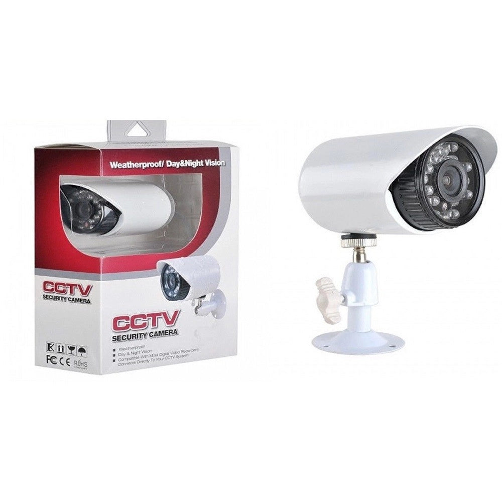 Trade Shop - Telecamera Per Kit Videosorveglianza Waterproof 24 Led 3,6mm Infrarossi Cavo 18m -