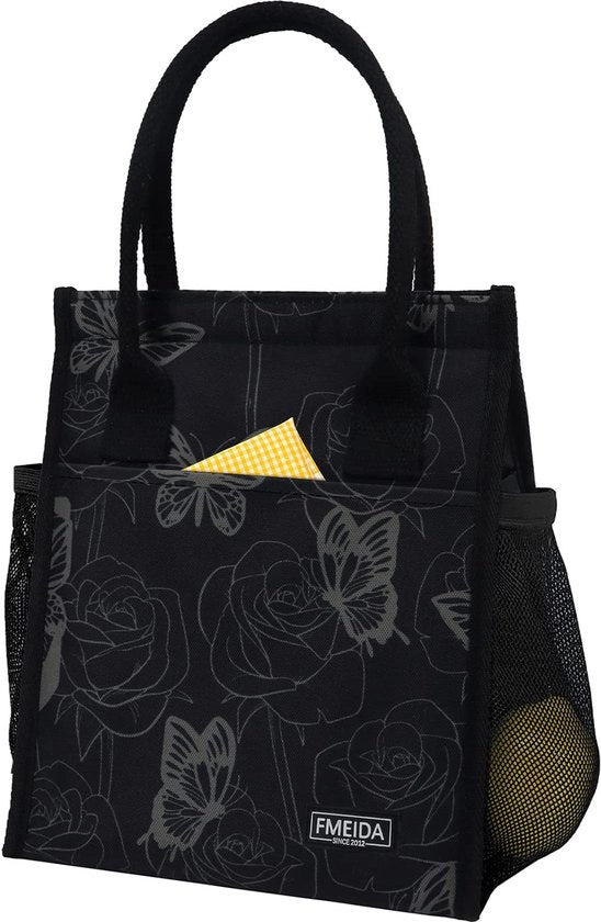 Borsa termica per viaggio, borsa per pasti con cerniera, borsa per preparazione pasti, borsa impermeabile isolata, borsa per pic-nic per lavoro, modello vlinder 6,75L