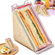 Contenitore a forma di triangolo per sandwich con coperchio - contenitori per sandwich riciclabili - contenitore per sandwich rimovibile - contenitori per dozzine di sandwich ermetici - contenitori per picnic - facili da pulire.