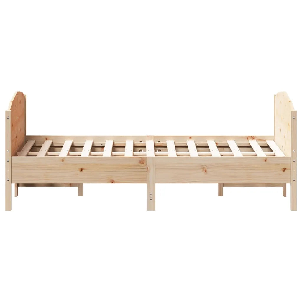 Giroletto senza Materasso 140x200 cm in Legno Massello di Pino 3216173